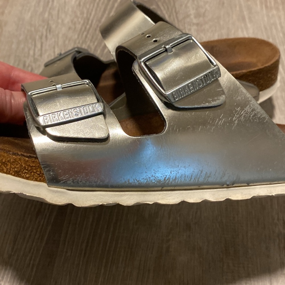 Birkenstock Arizona soft bed silver metallic - Picture 8 of 13
